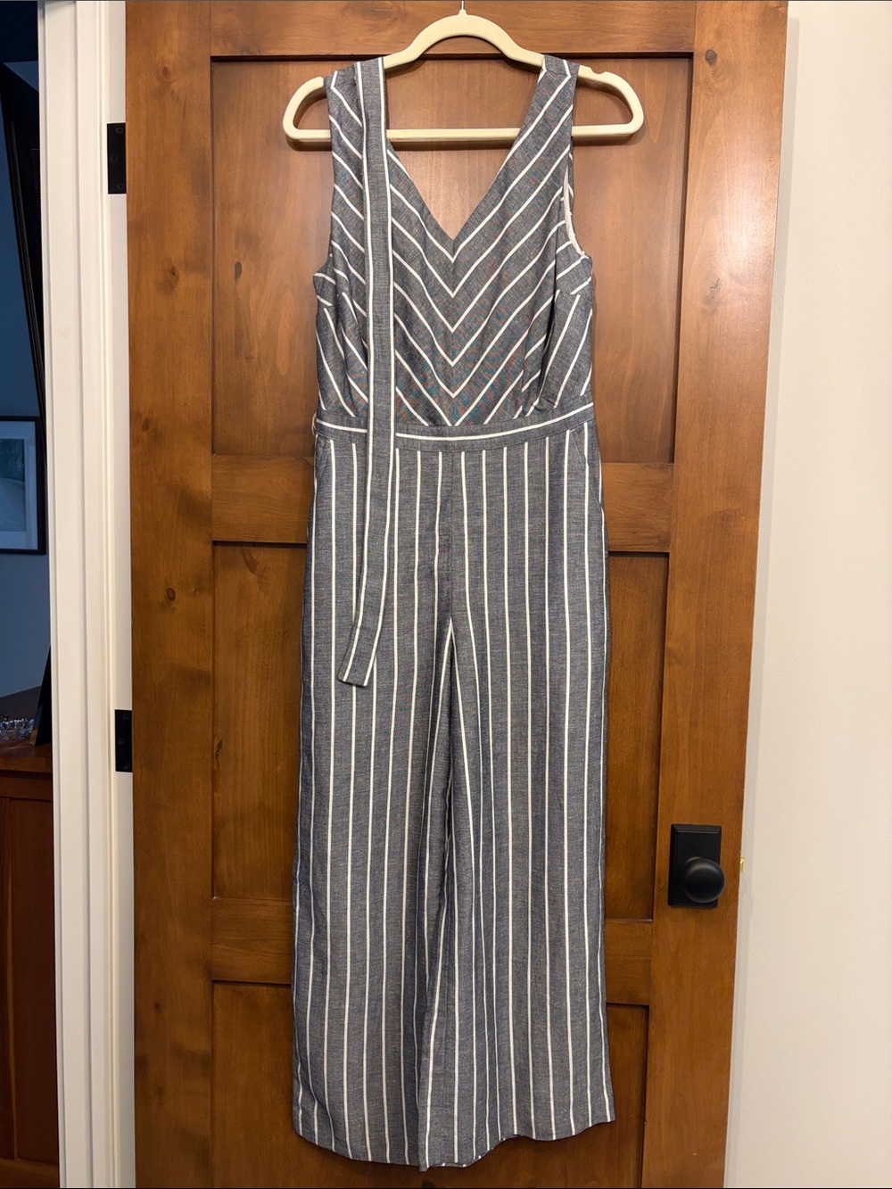 Loft Striped Jumpsuit